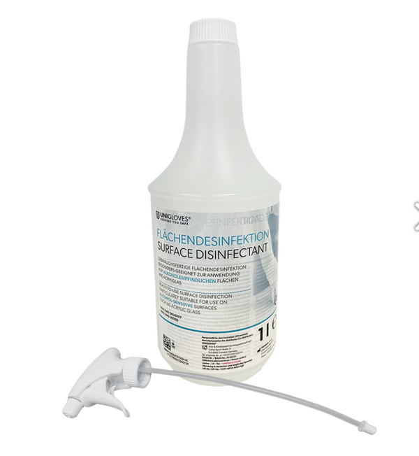 Flächendesinfektion - ALKOHOLFREI - 1000ml Sprühflasche / 5 Liter Kanister