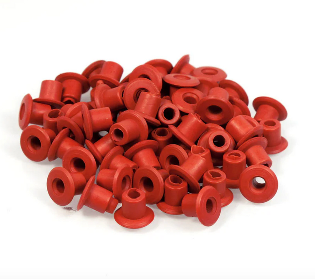 Dan Kubin Perfect Nipple Grommets 100pcs - Nadelstangengummis - Rot