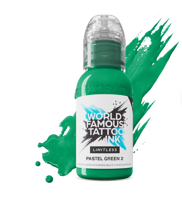 World famous Tattoo ink pastel green
