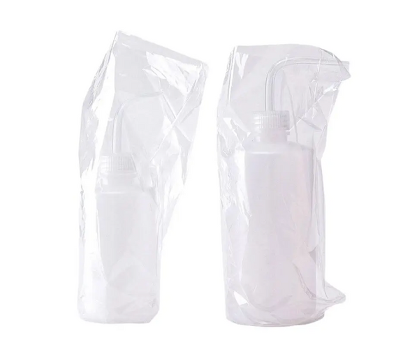Transparent spray bottle