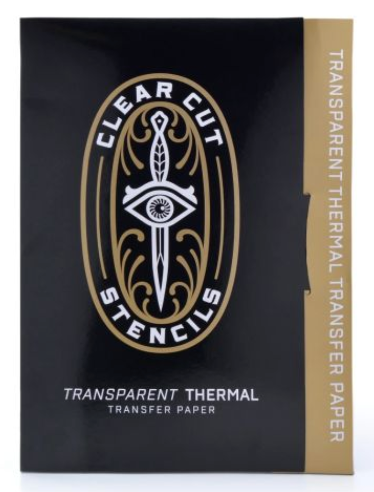 Clear cut stencils - A4 thermal paper - transparent "stencil paper"