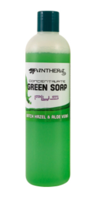 Panthera Grüne Seife - Konzentrat mit Zaubernuss + Aloe Vera