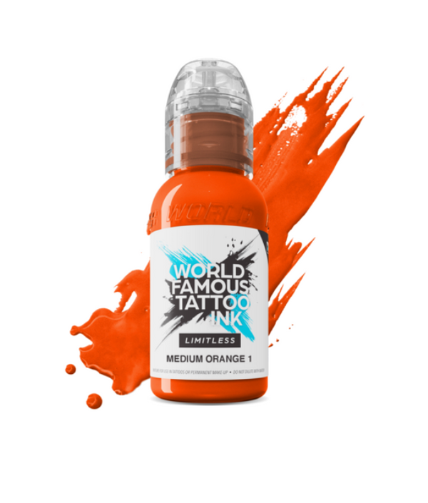 World famous tattoo ink medium orange