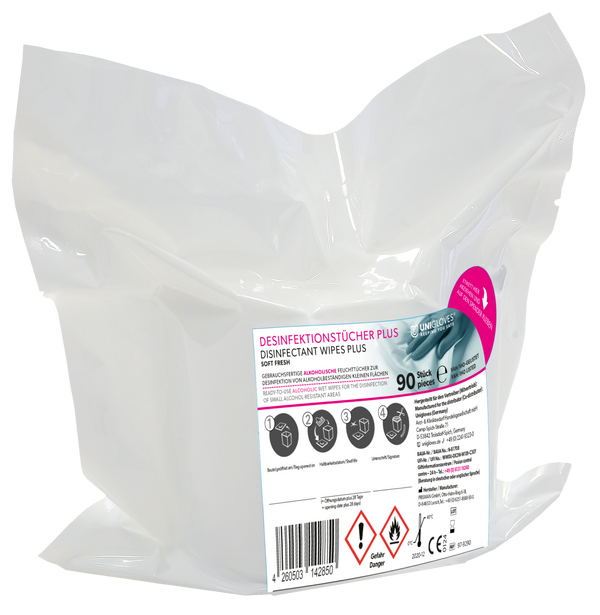 Desinfektionstücher Plus-Soft Wipes - Desinfektionstücher - Nachfüllbeutel