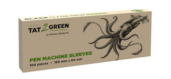 "Organic plastic" - protective covers for pen machines - black - 160 mm - 60 mm - box of 100
