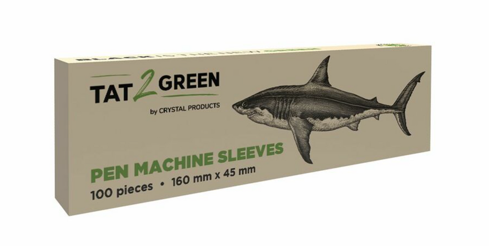 "Organic plastic" - protective covers for pen machines - black - 160 mm - 45 mm - box of 100