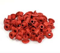 Dan Kubin Perfect Nipple Grommets 100pcs - Nadelstangengummis - Rot