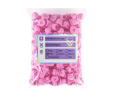 Schädel-förmige Silikon Farbkappen - Rosa - 100er Pack