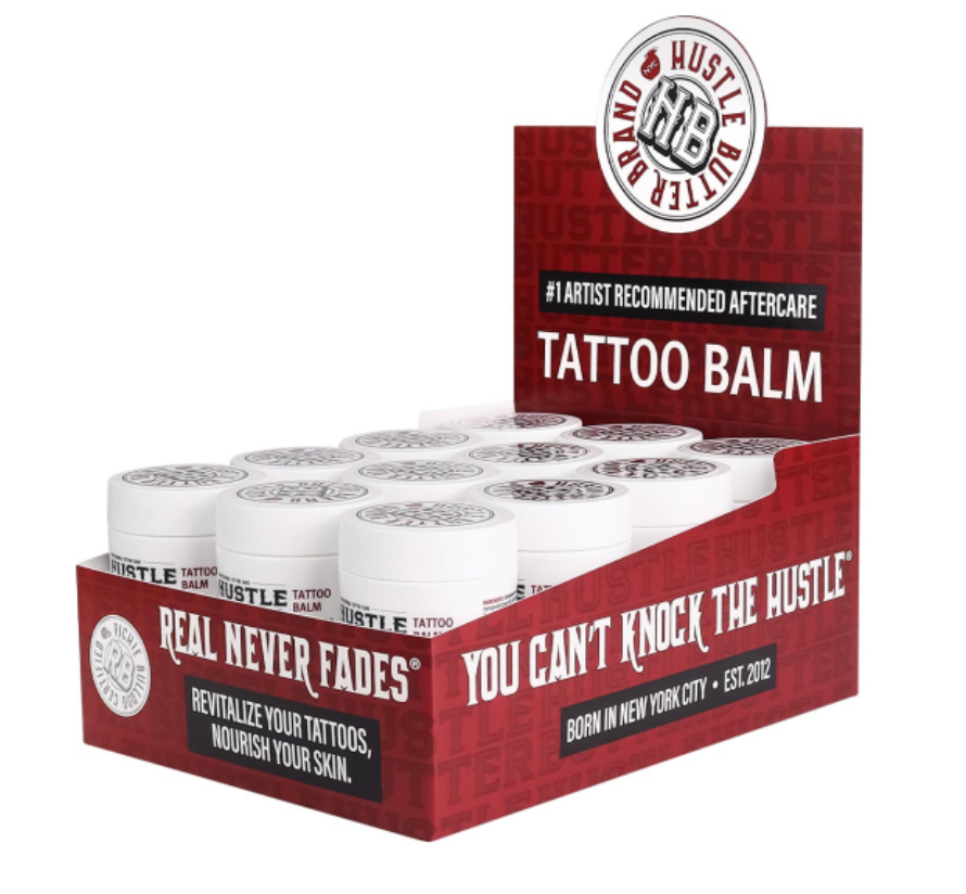 Hustle Butter Deluxe® Organic Tattoo Care - Kleinbecher „The Ones“ je 30ml (1oz) / oder Display mit 24 Bechern