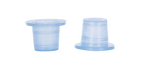 Silicone color cap - blue - 100 pack