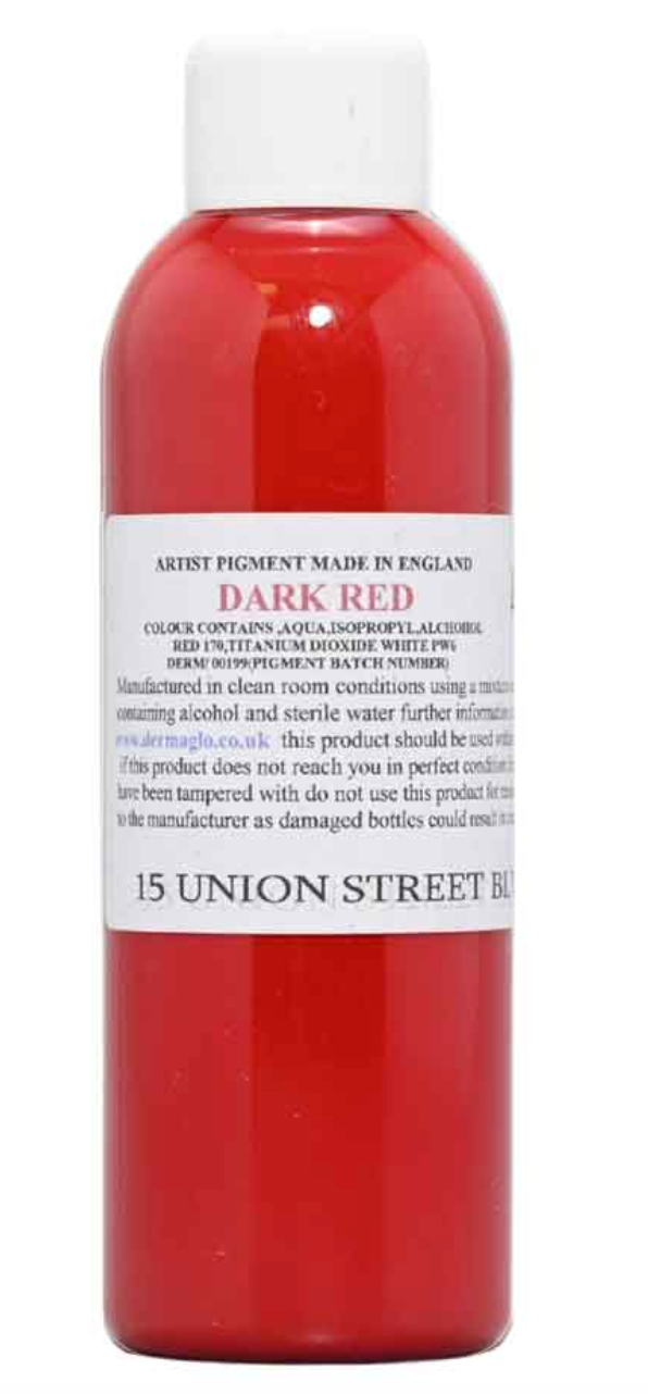 Dermaglo - Dark Red - 100ml - Drawing Color