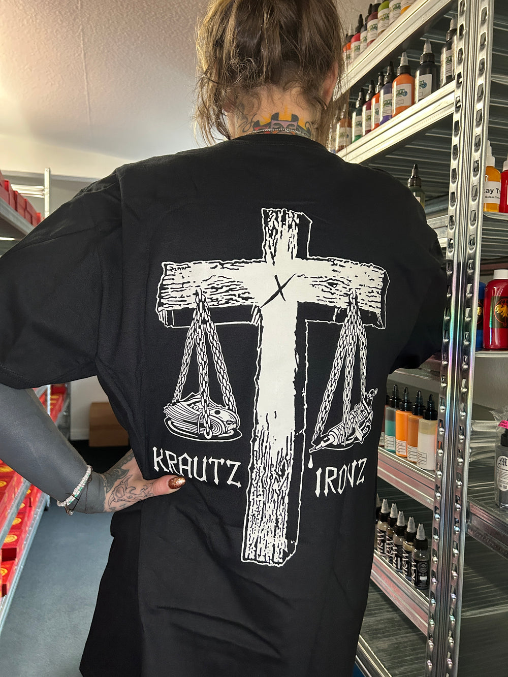 Krautz Ironz - T-Shirt Schwarz - Waage/Reaper