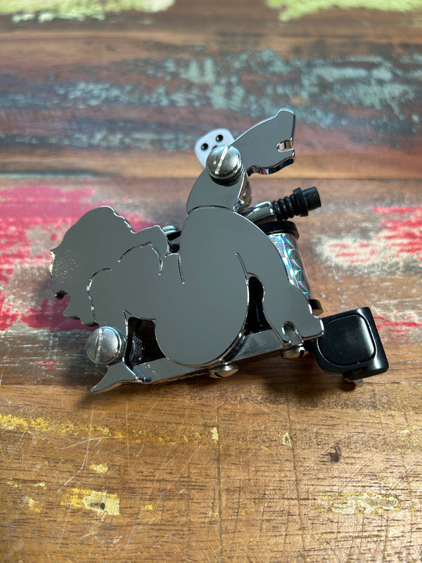 coil tattoo machine silver