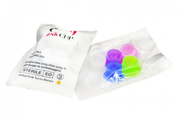 Sterile silicone ink cups - 14 mm - pack of 50