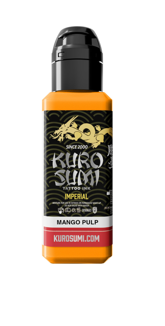 kuro sumi ink mango pulp