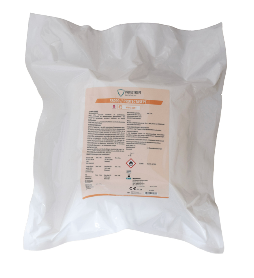 Nitras - PROTECTASEPT SOFT Wipes - surface disinfection wipes - flower scent