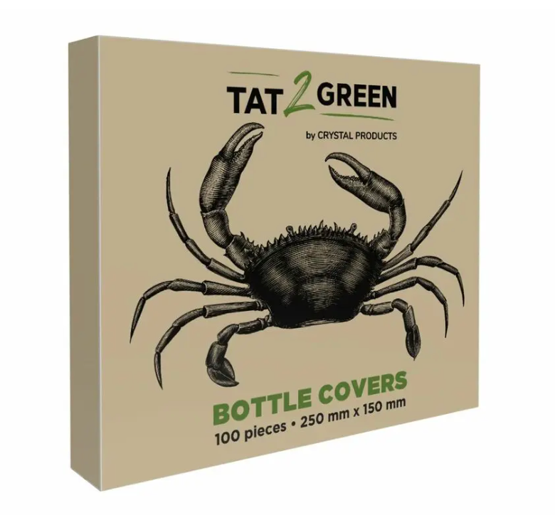 Protective bottle cover - Black - 250 mm x 150 mm - Box of 100