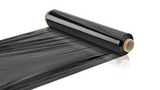 Stretchfolie 50 cm x 150 Meter - Schwarz & Transparent