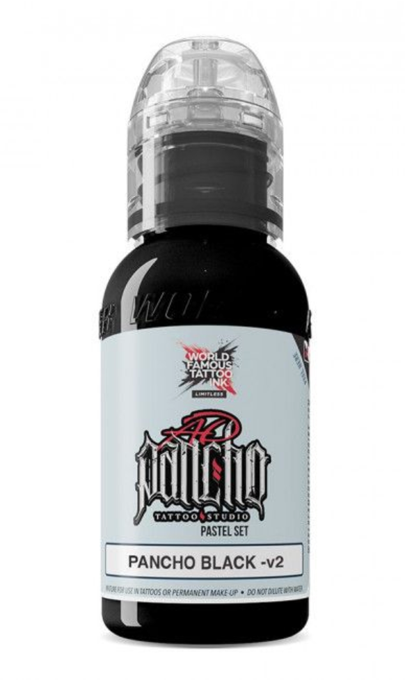 world famous tattoo ink Pancho black