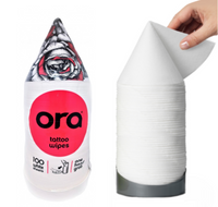 Pack with 100 ora tattoo towels / wipes
