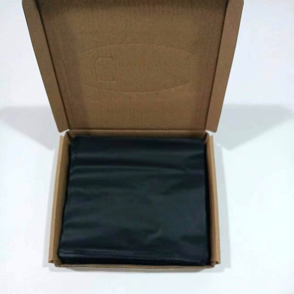 PLA "organic plastic" box with 200 protective covers for machines / devices - BLACK