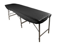 Mattress protective cover / mattress sauce - black 210 x 90 x 20 cm