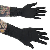 300 gloves latex - 300mm long - black