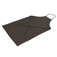 Polyethylene apron - black - disposable -