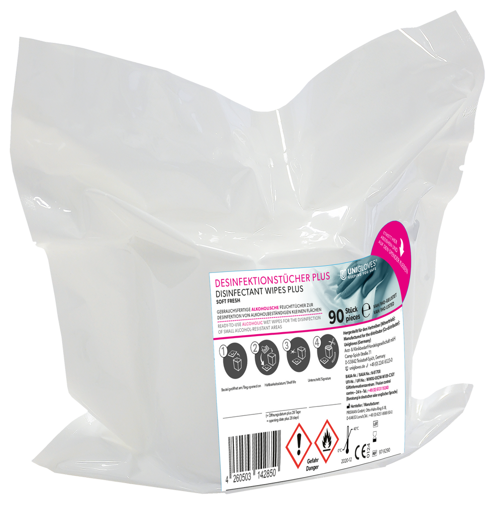 Disinfection wipes Plus -Soft Wipes - Disinfection towels - refill bags